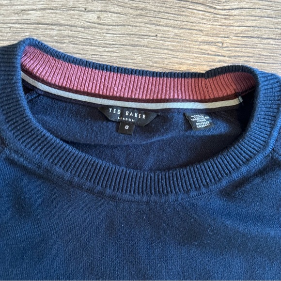 Ted Baker London Navy Pullover Sweater 6 Extra Large - Picture 10 of 15